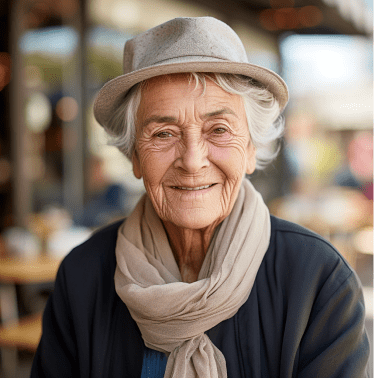 femmes âgées souriant