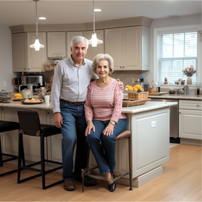 couple dans une cuisine