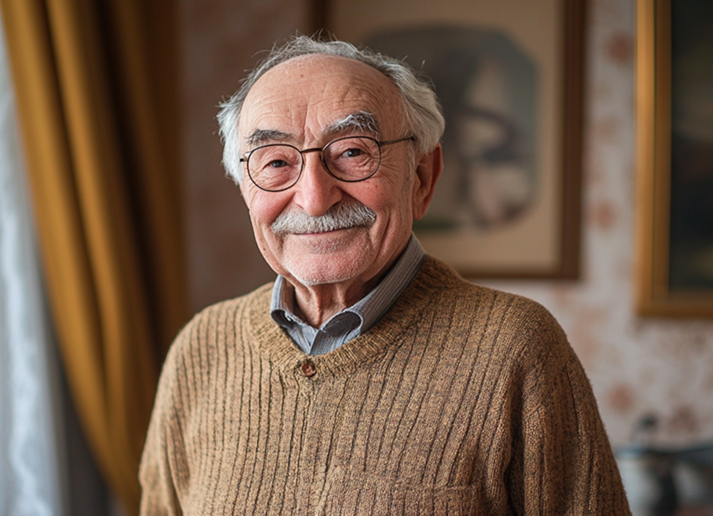 vieillards souriants